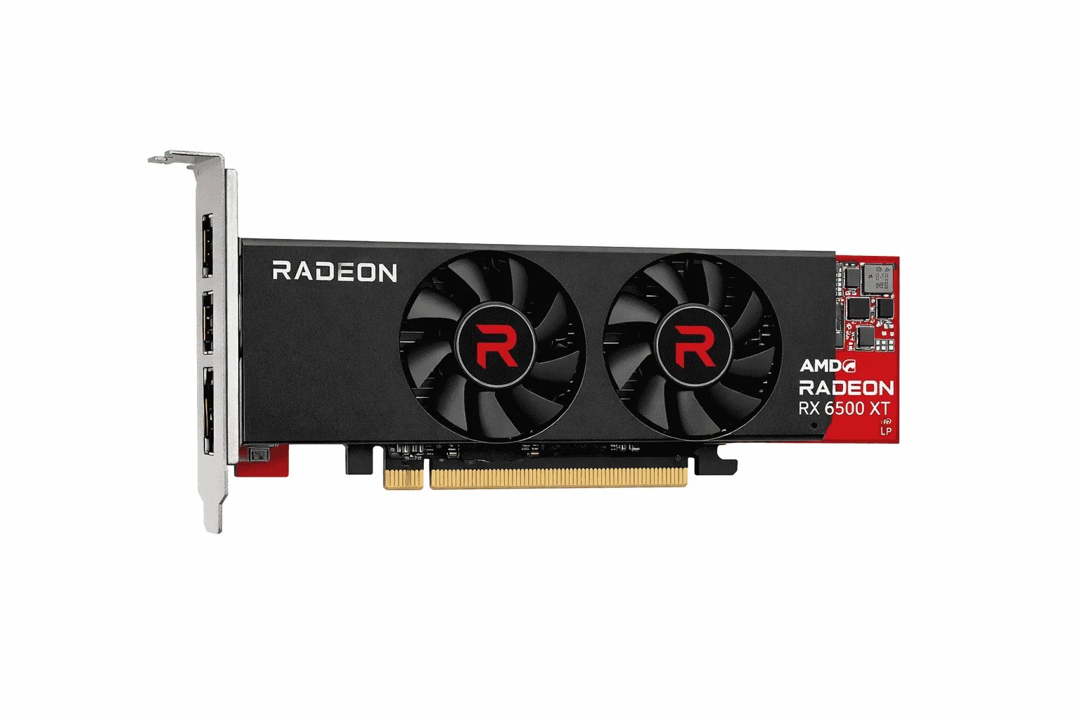 AMD RX 6500 XT Low Profile graphics card with 4GB GDDR6 memory for 1080p esports gaming