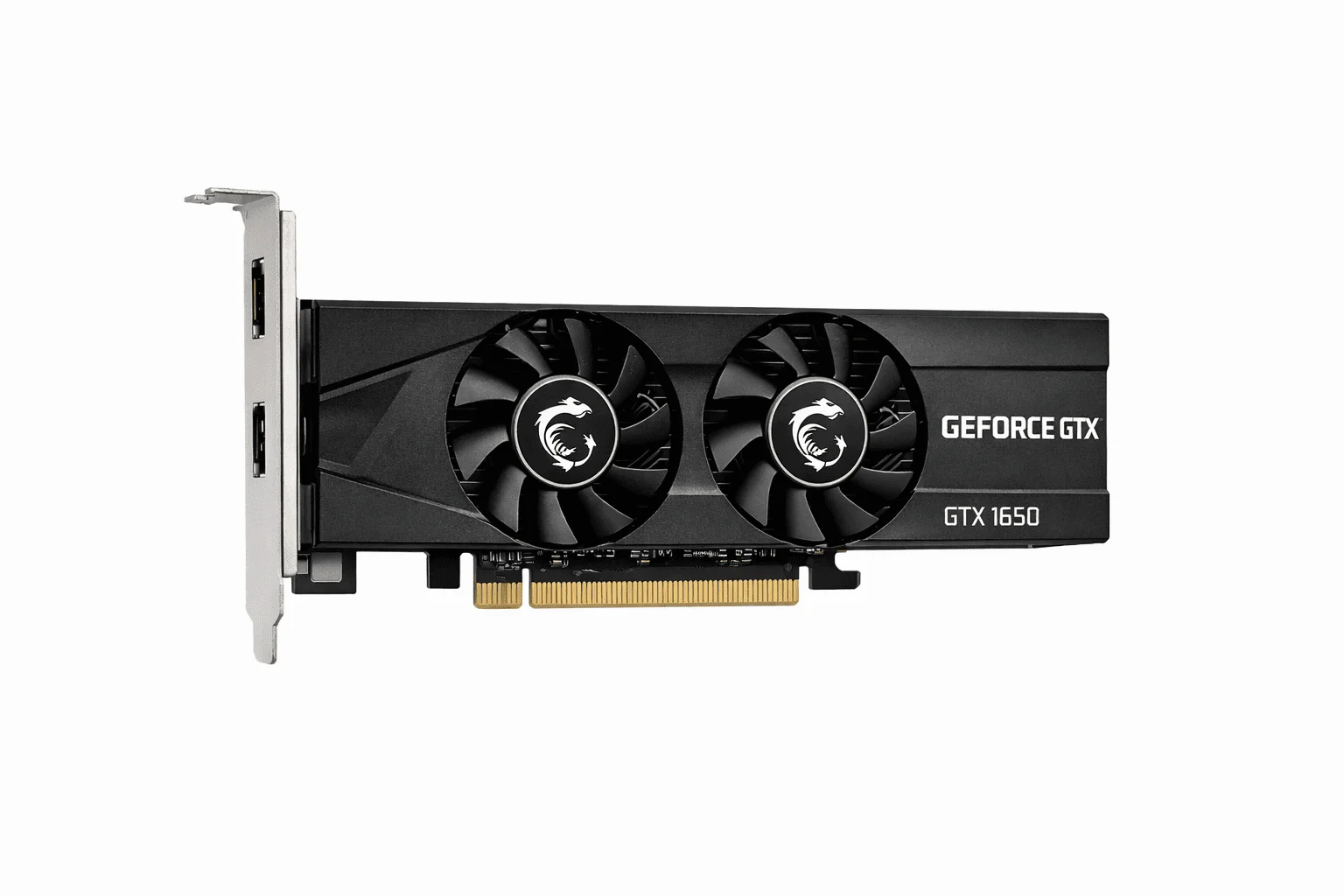 NVIDIA GTX 1650 low profile graphics card with 4GB GDDR6 memory for compact PC upgrades