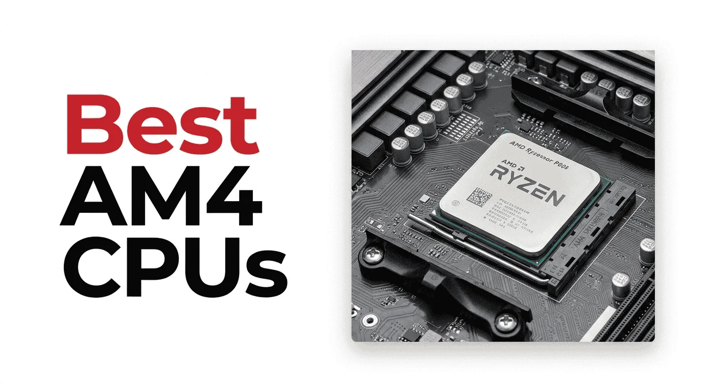 Best AM4 CPU for Gaming In 2026 | Tested & Reviewed 11 Image for Best AM4 CPU in 2026 guide showing AMD Ryzen processor installation into AM4 motherboard socket in a real gaming PC build setup, highlighting budget and high-performance upgrade options for DDR4 based systems.