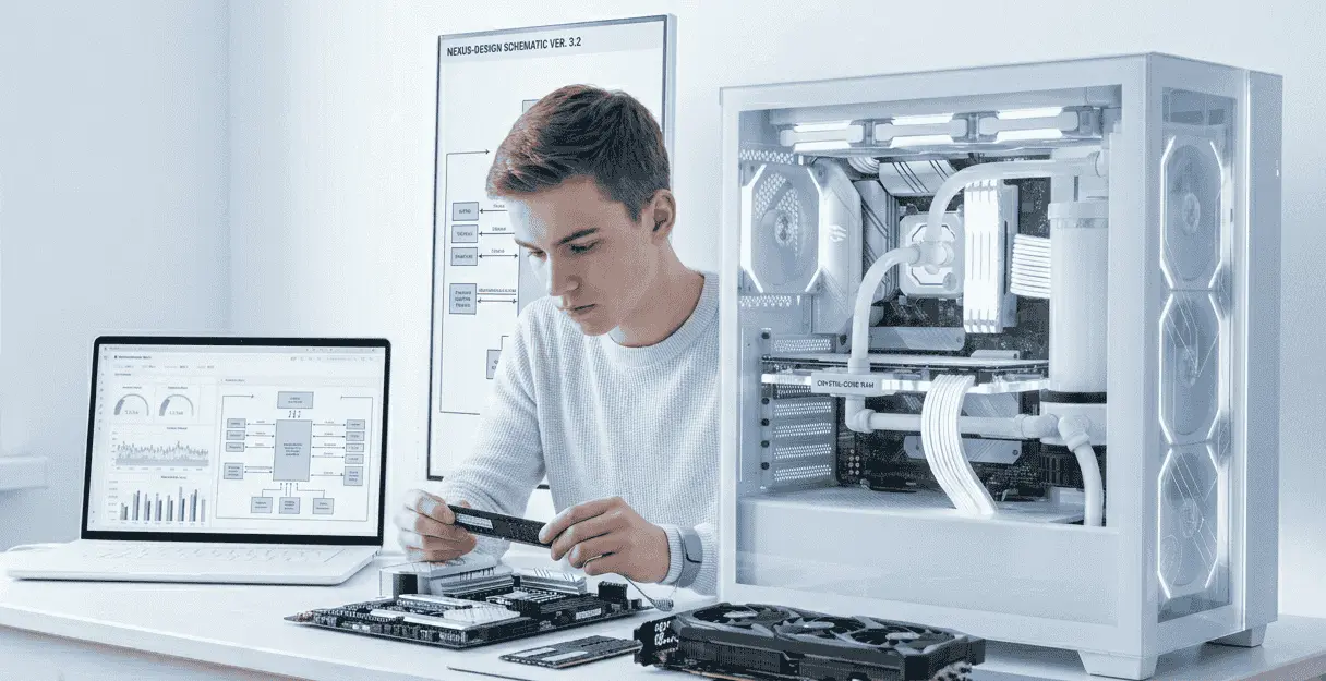 Students learn about CPU, GPU, RAM, and system configuration through hardware blog ecosystems, building practical understanding of modern computer systems and technology.