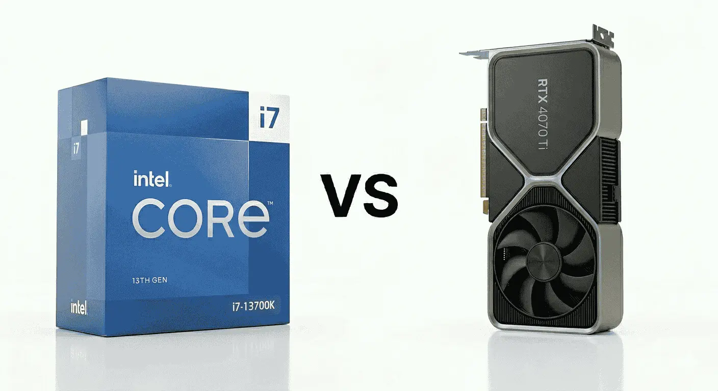 Intel Core i7-13700K and RTX 4070 Ti combo for gaming, streaming, and creator workloads. Strong setup for multitasking, competitive gaming, and modern graphics performance.