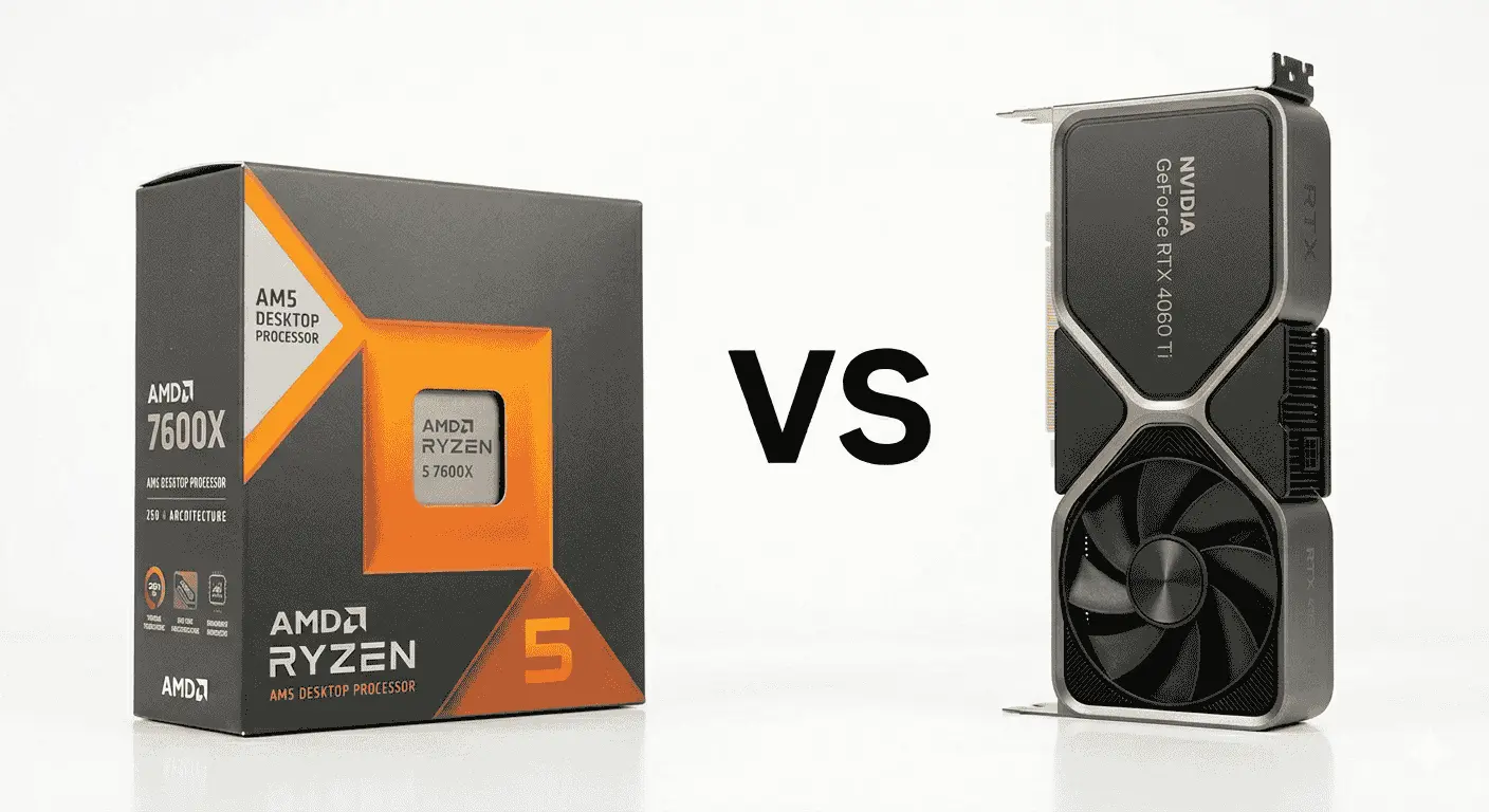 Best mid-range CPU GPU combo for competitive gaming with Ryzen 5 7600X and RTX 4060 Ti. Suitable for esports gaming, smooth 1080p gameplay, and low latency performance.