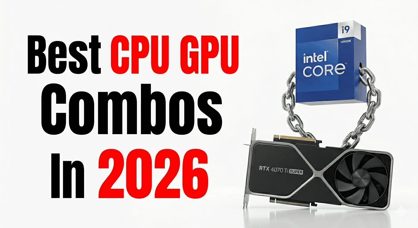 Best CPU and GPU combos for gaming, streaming, and content creation in 2026 featuring high performance AMD, Intel, NVIDIA, and Radeon hardware setups for every budget.