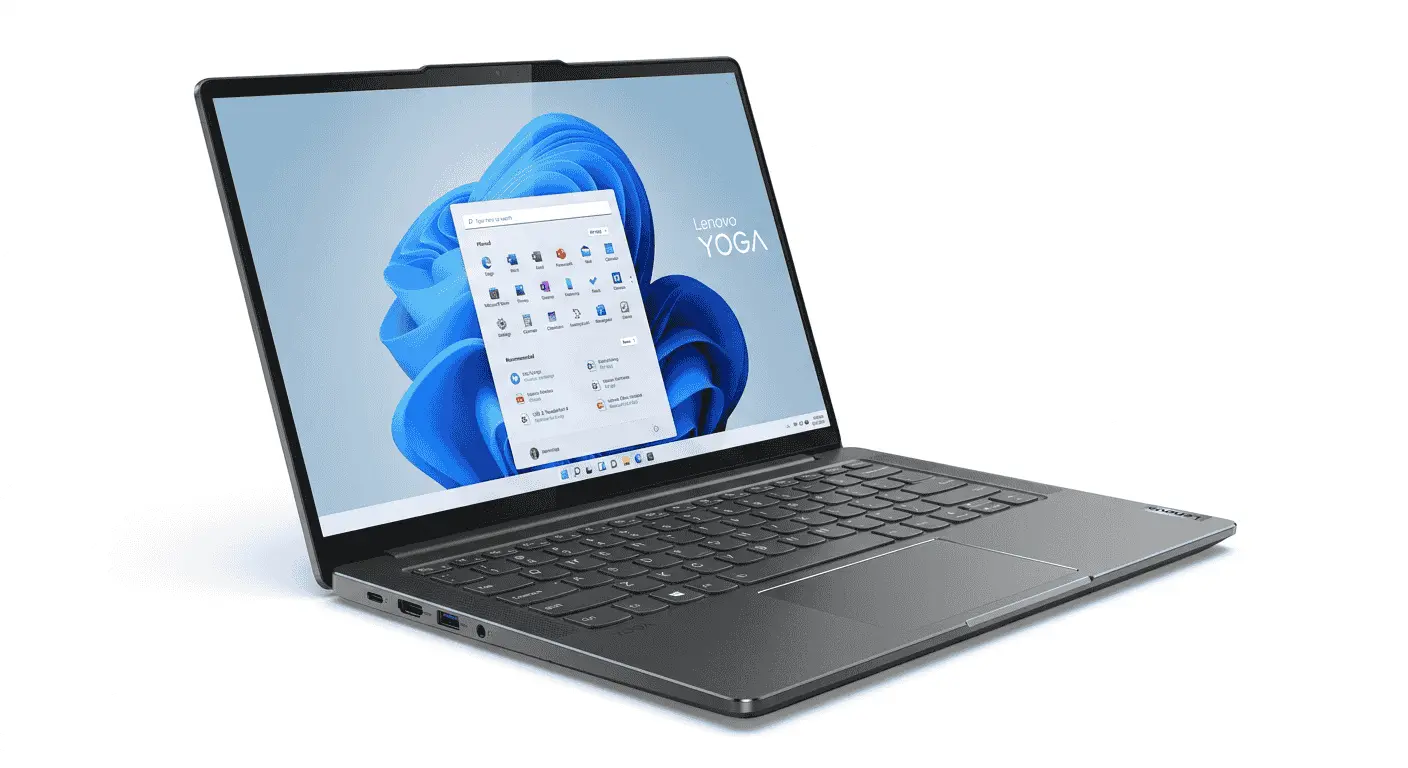 Best Lightweight Laptop for Travelers and Remote Workers 6 Lenovo Yoga Slim 7i lightweight business laptop with slim aluminum design for travel and remote office work