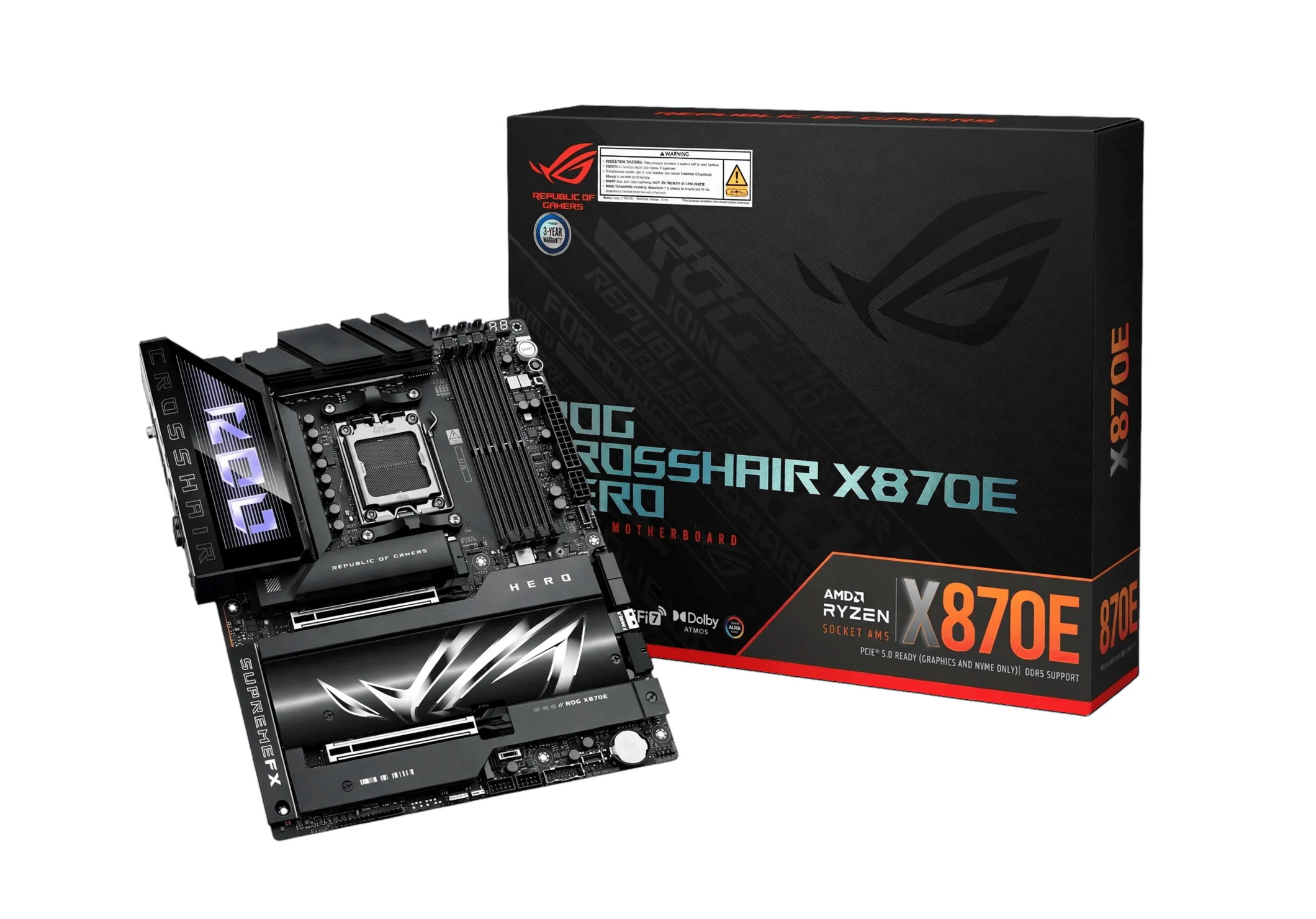 mATX vs ATX Motherboards — Which Should You Choose? 13 For mATX vs ATX, the ASUS ROG Crosshair X870E Hero is a premium AM5 ATX option. It supports DDR5, five M.2 drives, Wi-Fi 7, and 5Gb Ethernet.