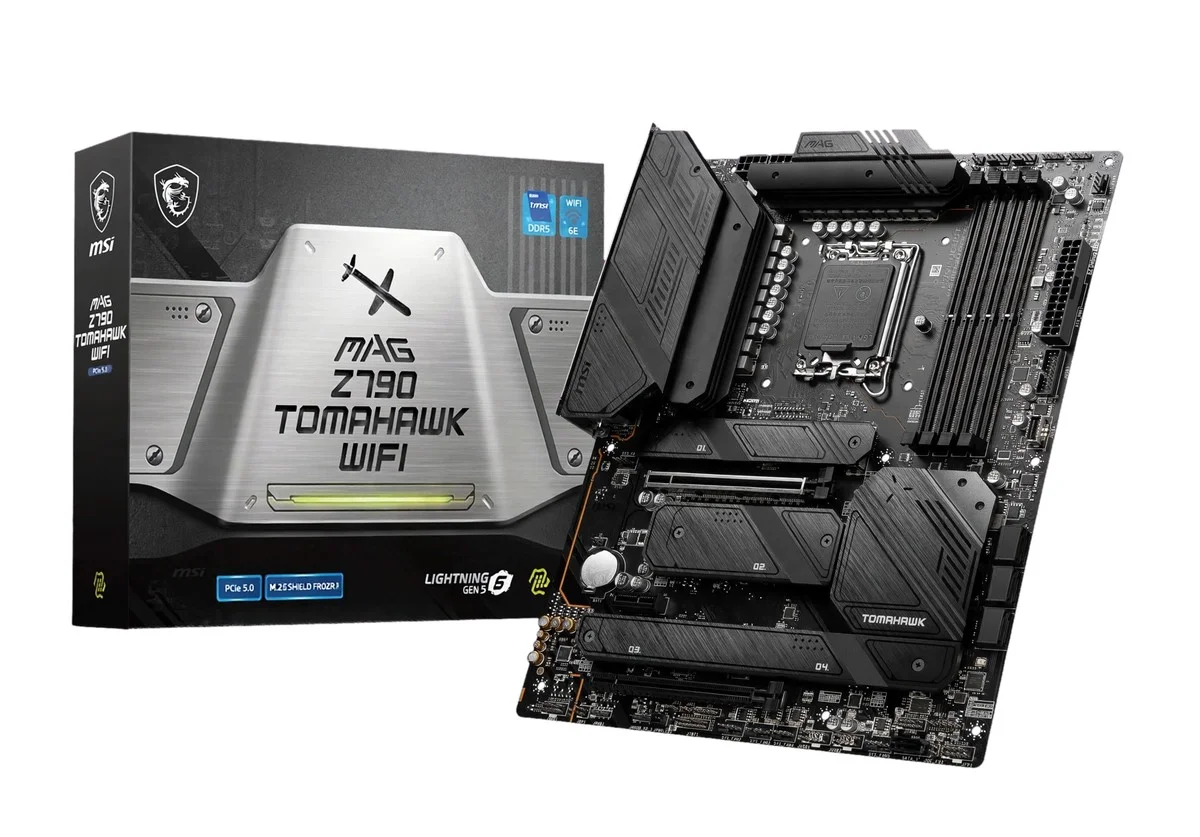 mATX vs ATX Motherboards — Which Should You Choose? 22 For mATX vs ATX, the MSI MAG Z790 TOMAHAWK WIFI is a DDR5 ATX option for Intel LGA1700 CPUs. It supports PCIe 5.0 graphics, Wi-Fi 6E, and 2.5Gb Ethernet.