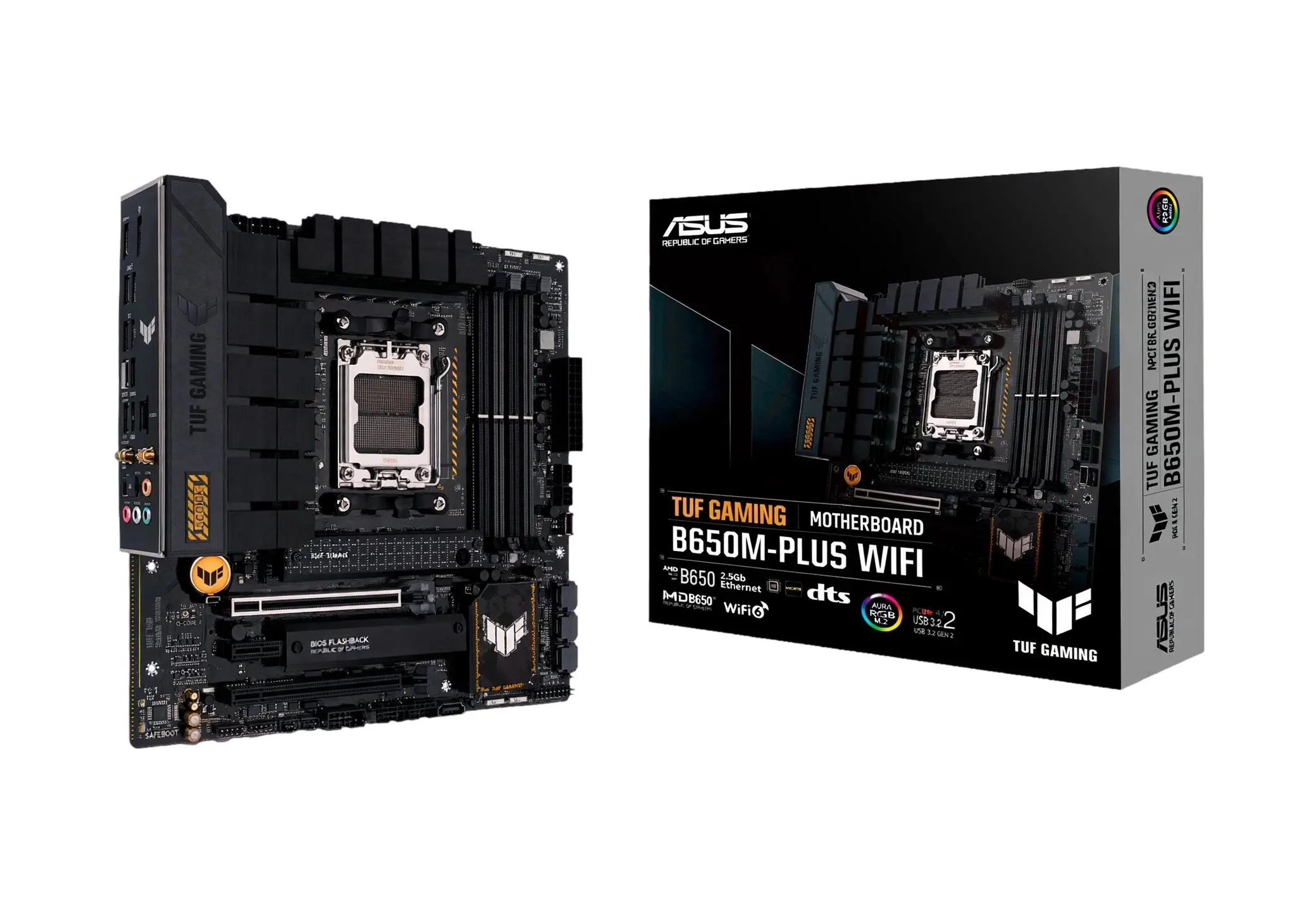mATX vs ATX Motherboards — Which Should You Choose? 4 The ASUS TUF GAMING B650M-PLUS WIFI is an AM5 mATX board for Ryzen builds. It supports DDR5, Wi-Fi 6, 2.5Gb Ethernet, and a PCIe 5.0 M.2 SSD.