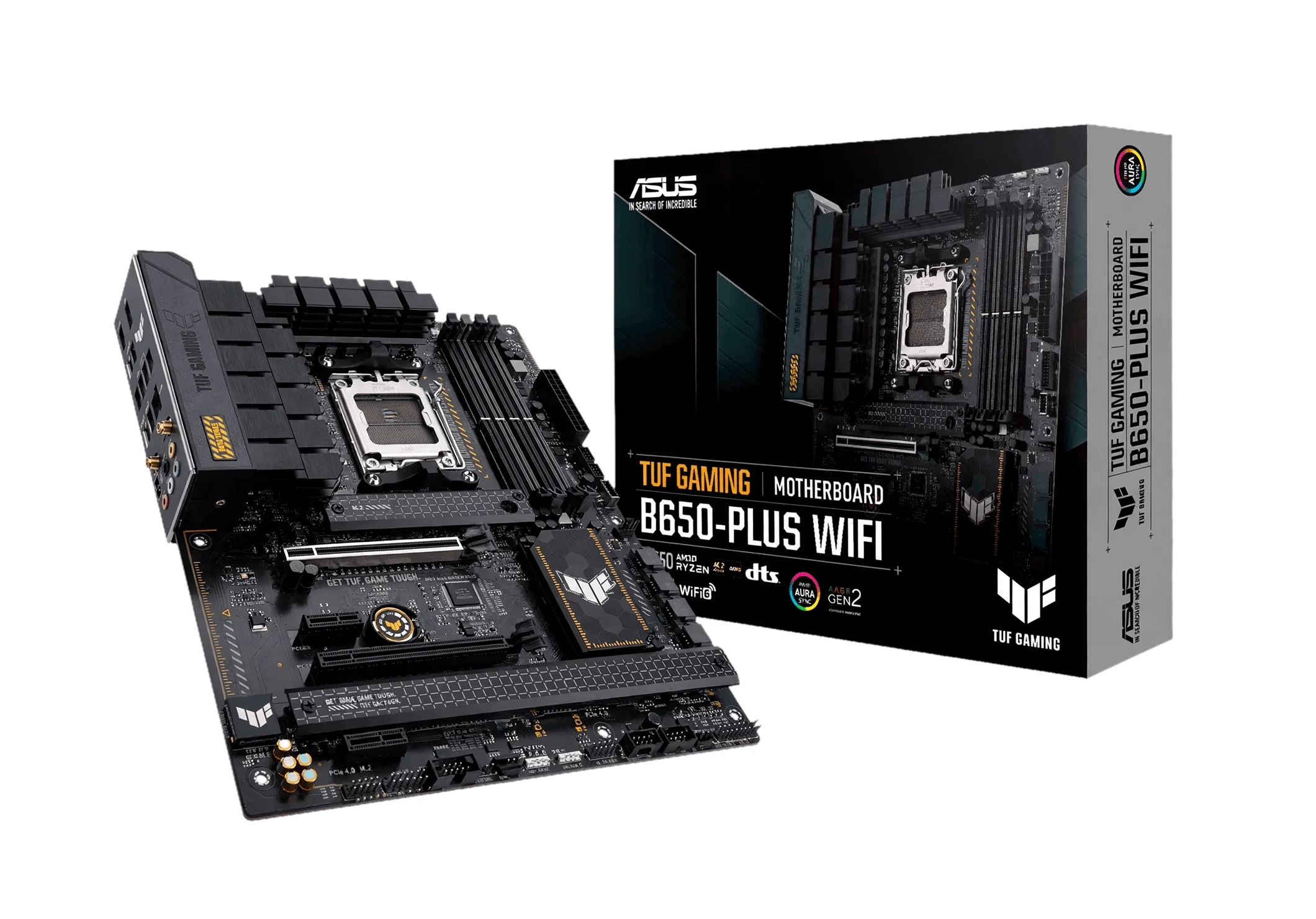 mATX vs ATX Motherboards — Which Should You Choose? 16 The ASUS TUF GAMING B650-PLUS WIFI supports AM5 Ryzen processors and DDR5 memory in an ATX layout. It includes Wi-Fi 6, 2.5Gb Ethernet, and a PCIe 5.0 M.2 slot.
