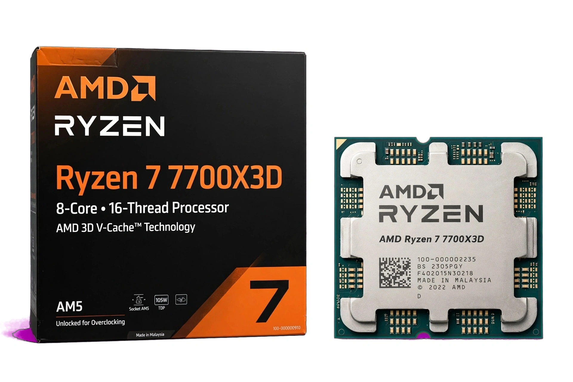 Best AMD Gaming CPU in 2026 | 10 Ryzen Processors Compared 6 AMD Ryzen 7 7700X3D with 8 cores, 16 threads, a 4.5 GHz maximum boost and 96 MB of L3 cache. Its appeal for gaming depends on securing a lower price than faster eight-core X3D alternatives on the AM5 platform.