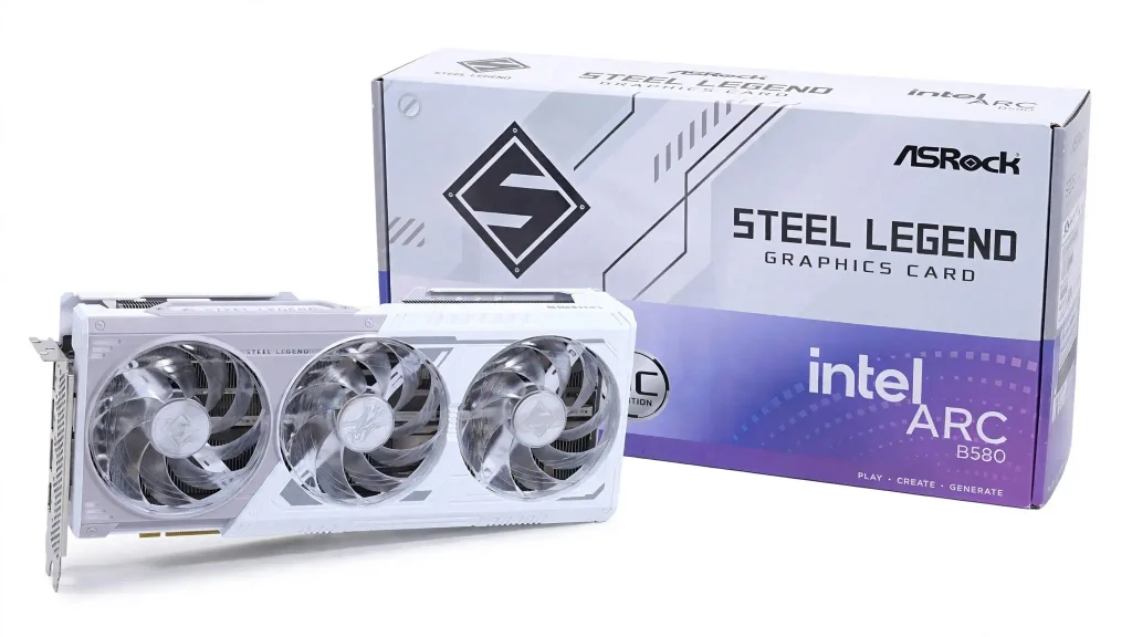 Best GPU Under $300 for Gaming in 2026 7 ASRock Intel Arc B580 Steel Legend 12GB OC combines 12GB GDDR6 memory, a 192-bit bus and triple-fan cooling for gamers comparing the best GPU under $300.