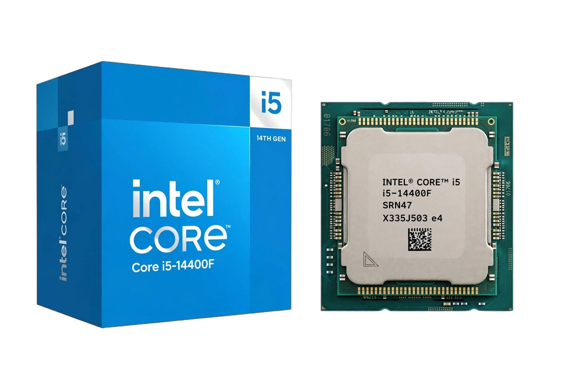 Intel Core i5-14400F gaming CPU with 10 cores, 16 threads, and up to 4.7 GHz turbo speed. It can lower the cost of a gaming build, but its F suffix means a separate graphics card is required.