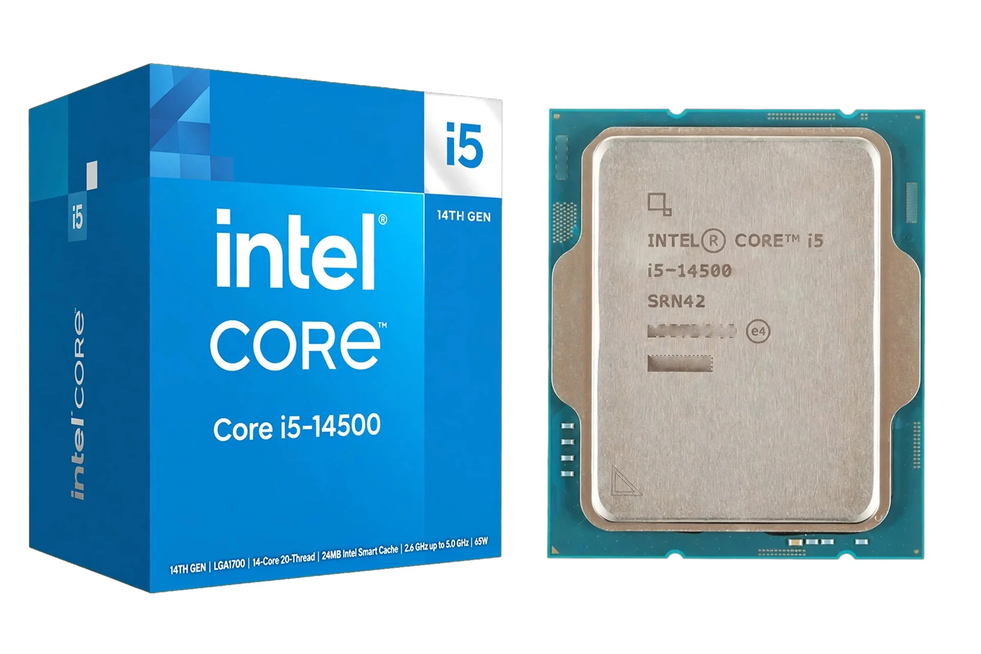 Intel Core i5-14500 processor with 14 cores, 20 threads, and up to 5.0 GHz turbo speed. It suits an LGA1700 gaming and multitasking PC that also benefits from integrated graphics.