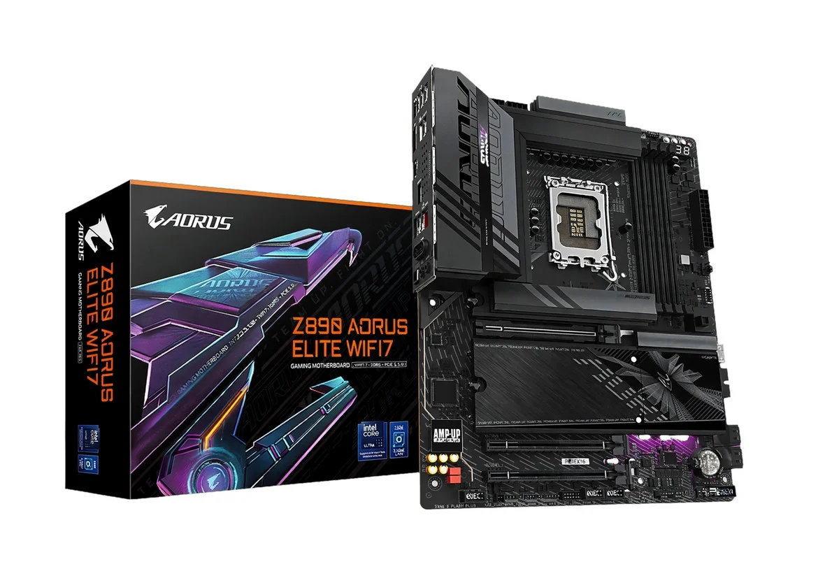 mATX vs ATX Motherboards — Which Should You Choose? 20 The GIGABYTE Z890 AORUS ELITE WIFI7 is an LGA1851 ATX motherboard for DDR5 Intel Core Ultra Series 2 systems. It adds Wi-Fi 7 and multiple M.2 storage options.