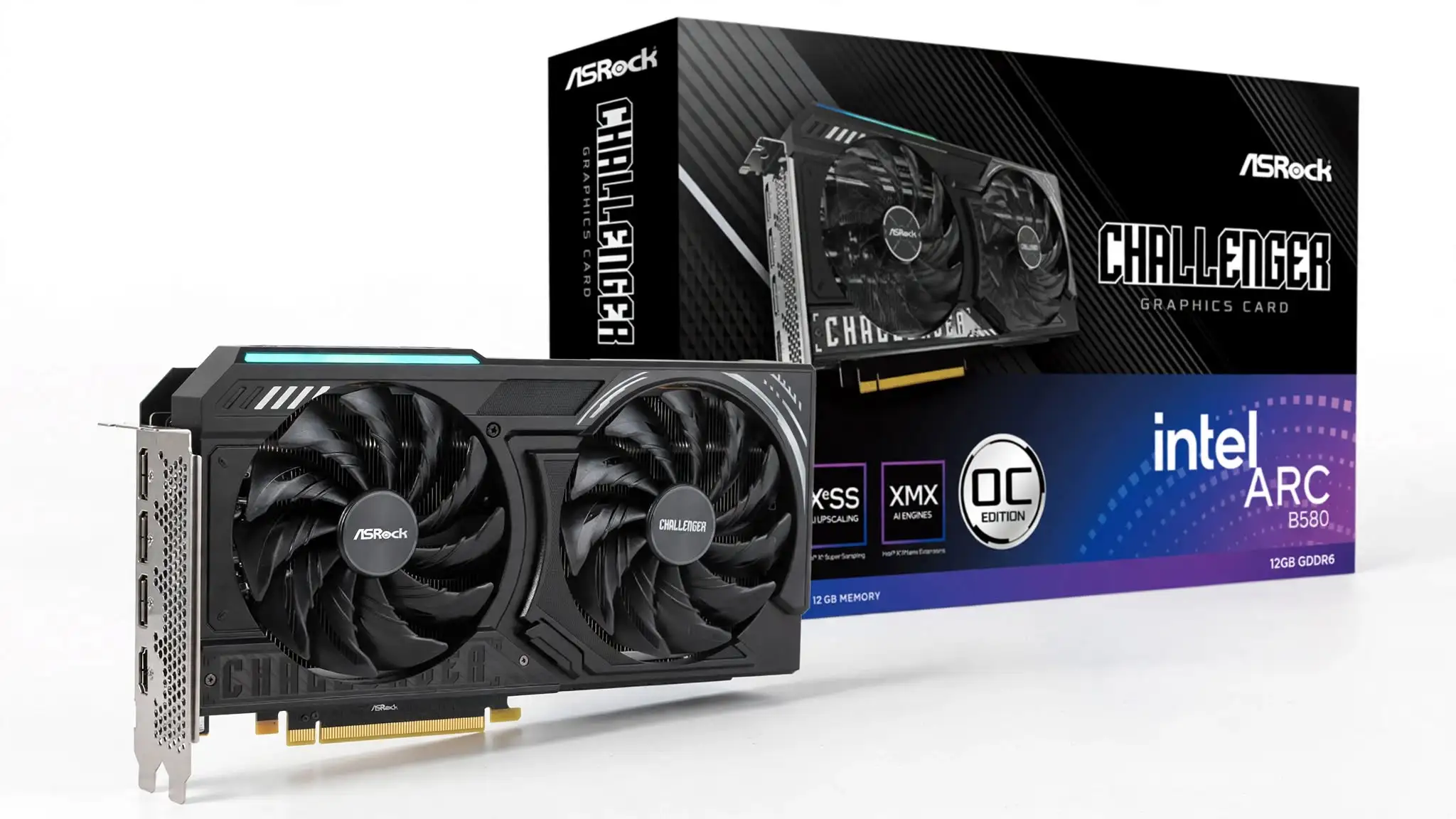 Best GPU Under $300 for Gaming in 2026 9 ASRock Intel Arc B580 Challenger 12GB OC features 12GB GDDR6 memory, a 192-bit memory bus and dual-fan cooling for a compact, value-focused gaming PC.
9.