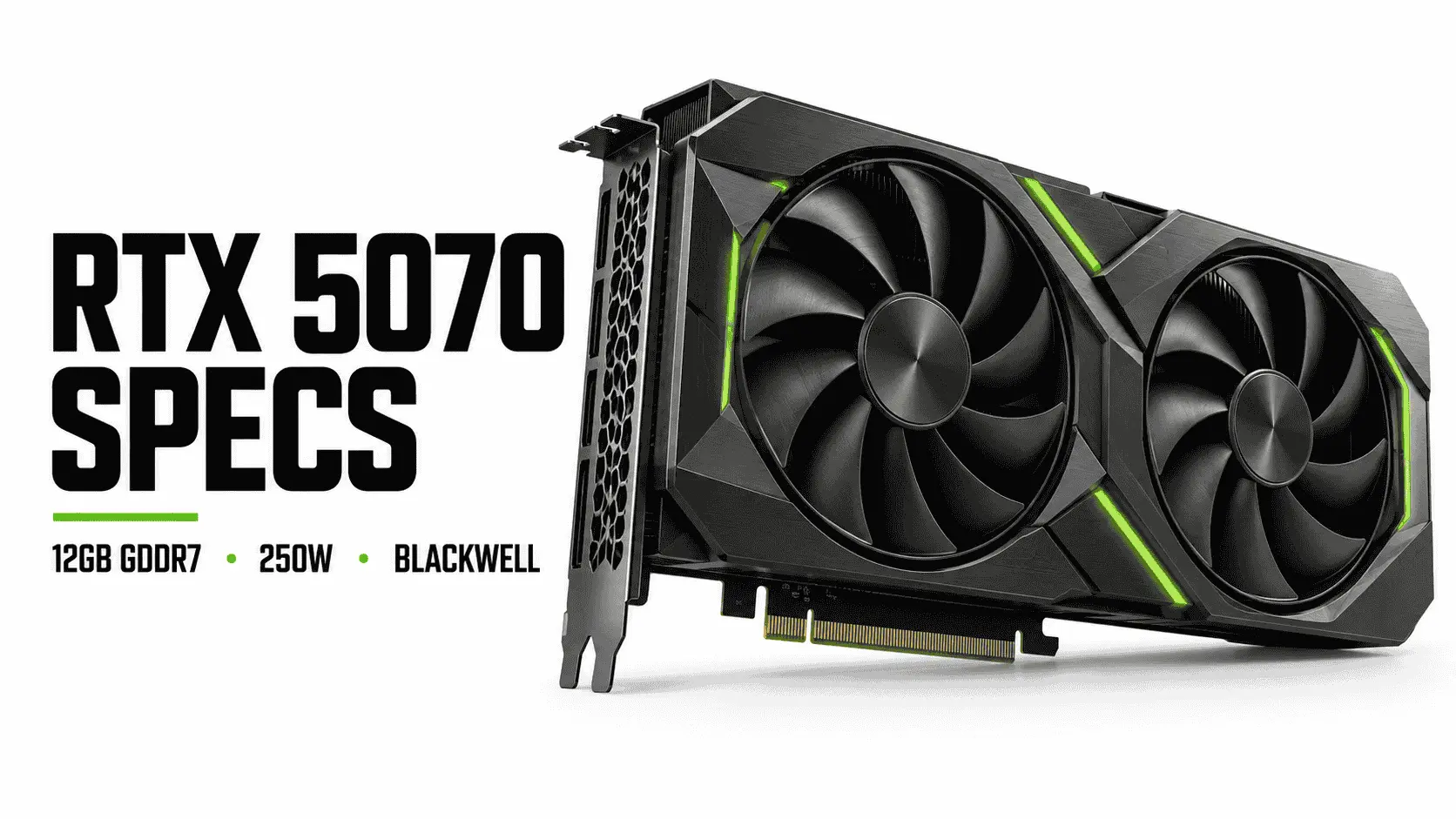 NVIDIA GeForce RTX 5070 is a 1440p gaming GPU with 6,144 CUDA cores and 12GB GDDR7 memory