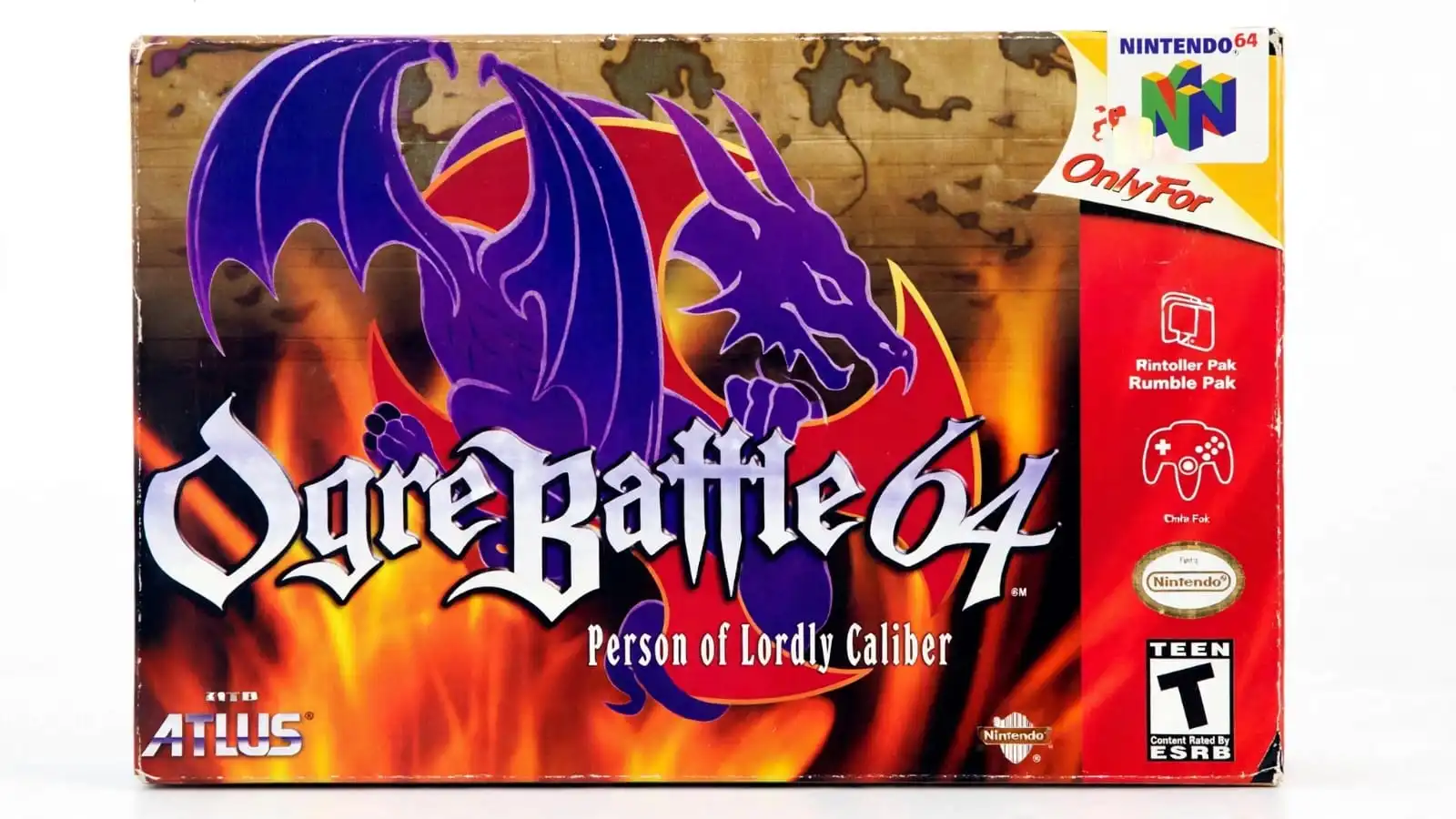 Military units move across a tactical battlefield as Magnus Gallant leads his army through Ogre Battle 64. One of the good N64 games for strategy fans, it features squad formations, character classes, and tactical combat.