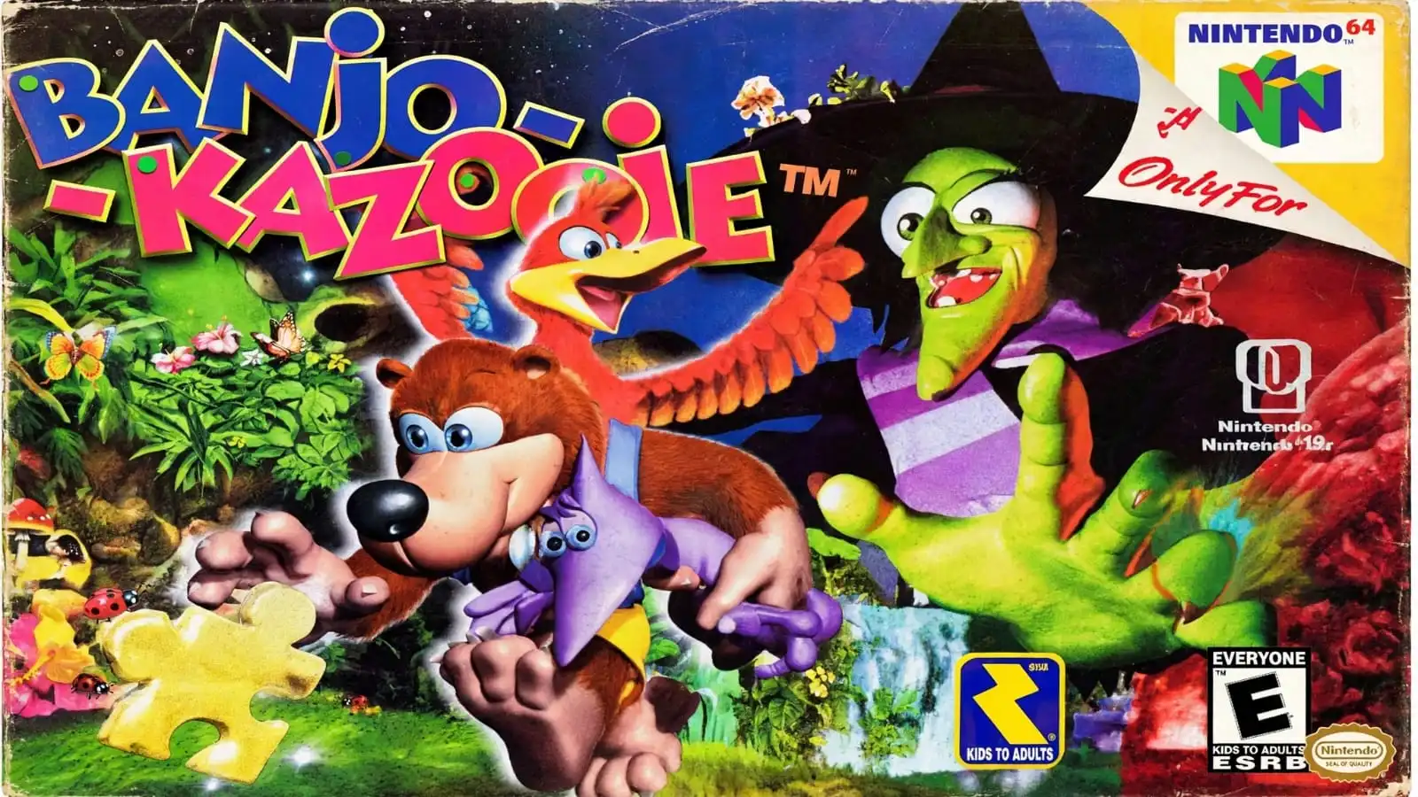 Banjo and Kazooie explore colorful environments while collecting Jiggies, musical notes, and other hidden items. One of the good N64 games featuring creative platforming challenges, unusual characters, and puzzle-filled worlds.