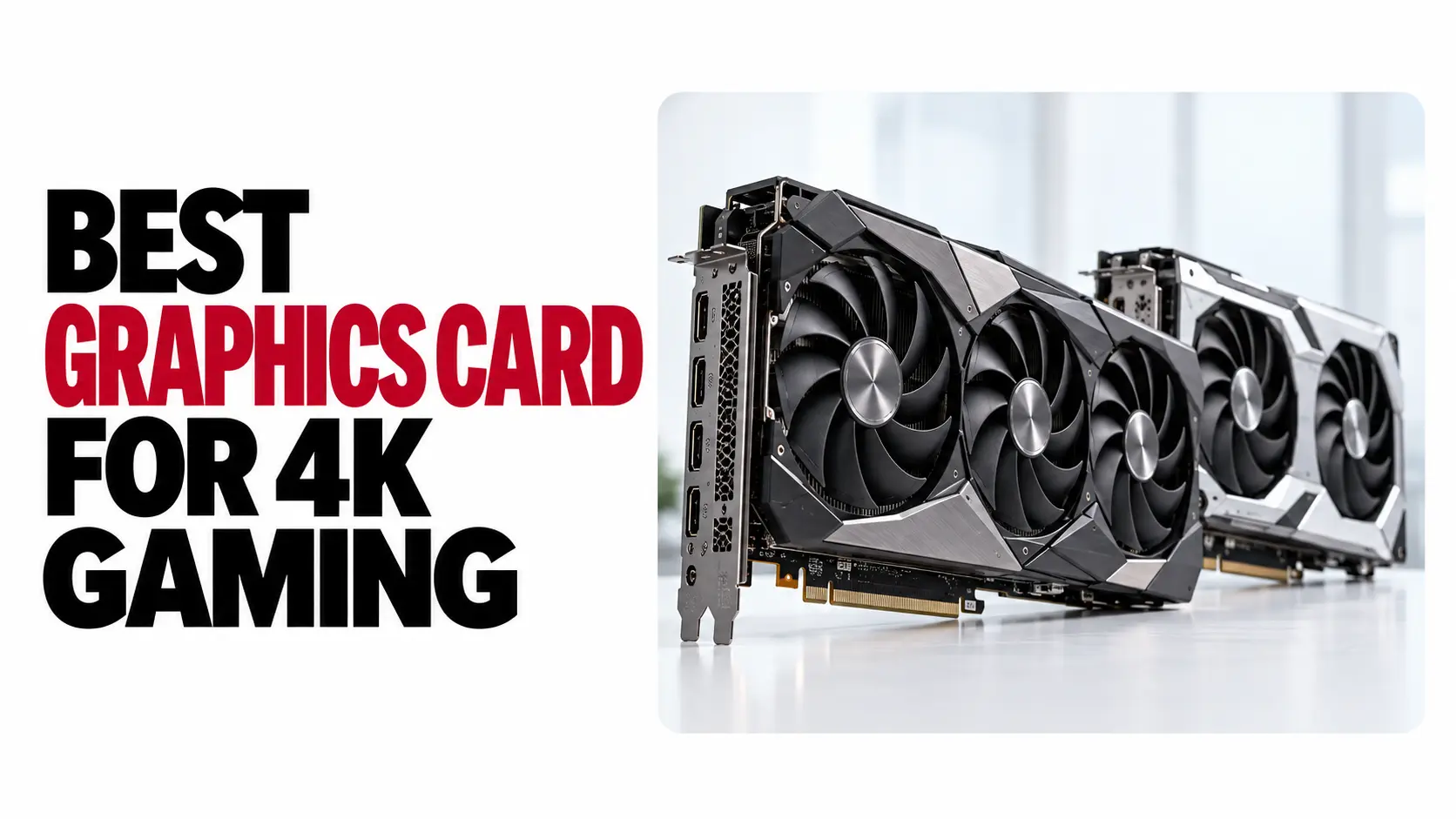 Best Graphics Card for 4K Gaming |Top 5 Picks (2026) 5 NVIDIA GeForce RTX 5090 is the best graphics card for 4K gaming when maximum performance is the priority, offering 32GB GDDR7 memory, strong ray-tracing performance, and DLSS support.